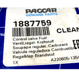 1887759 1887759Pe Genuine Paccar® Fuel Pressure Control Valve Assembly.