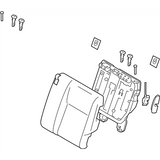 88650-1KC7A Genuine Nissan Back Assy-Rear Seat,LH