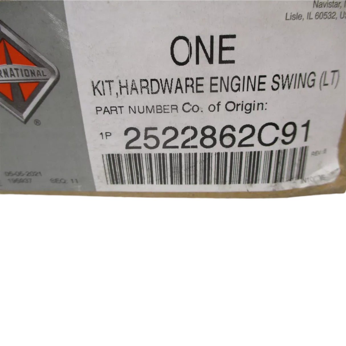 2522862C91 International Hardware Engine Swing Left Education Durant Kit