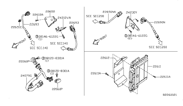 23710-zt47a Genuine Nissan Engine Control Module