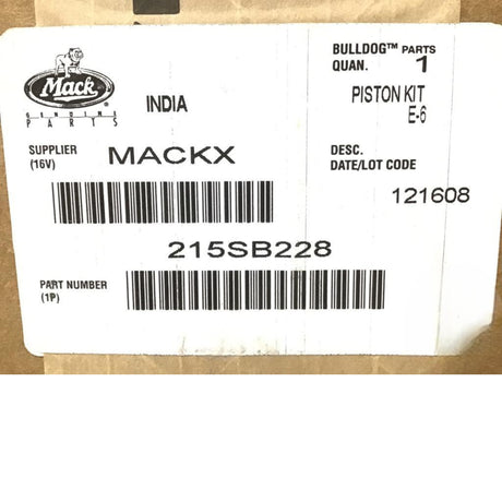 215SB228 Genuine Mack Kit Piston 4V E-6