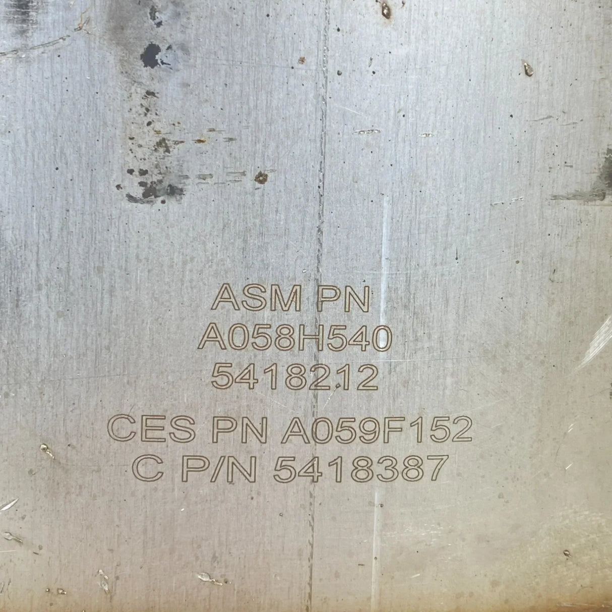 5418387NX Genuine Cummins Aftertreatment Device - Truck To Trailer