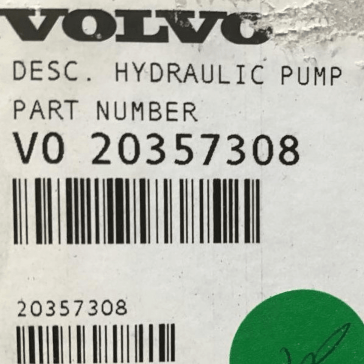 20357308 Genuine Volvo Hydraulic Pump - Truck To Trailer