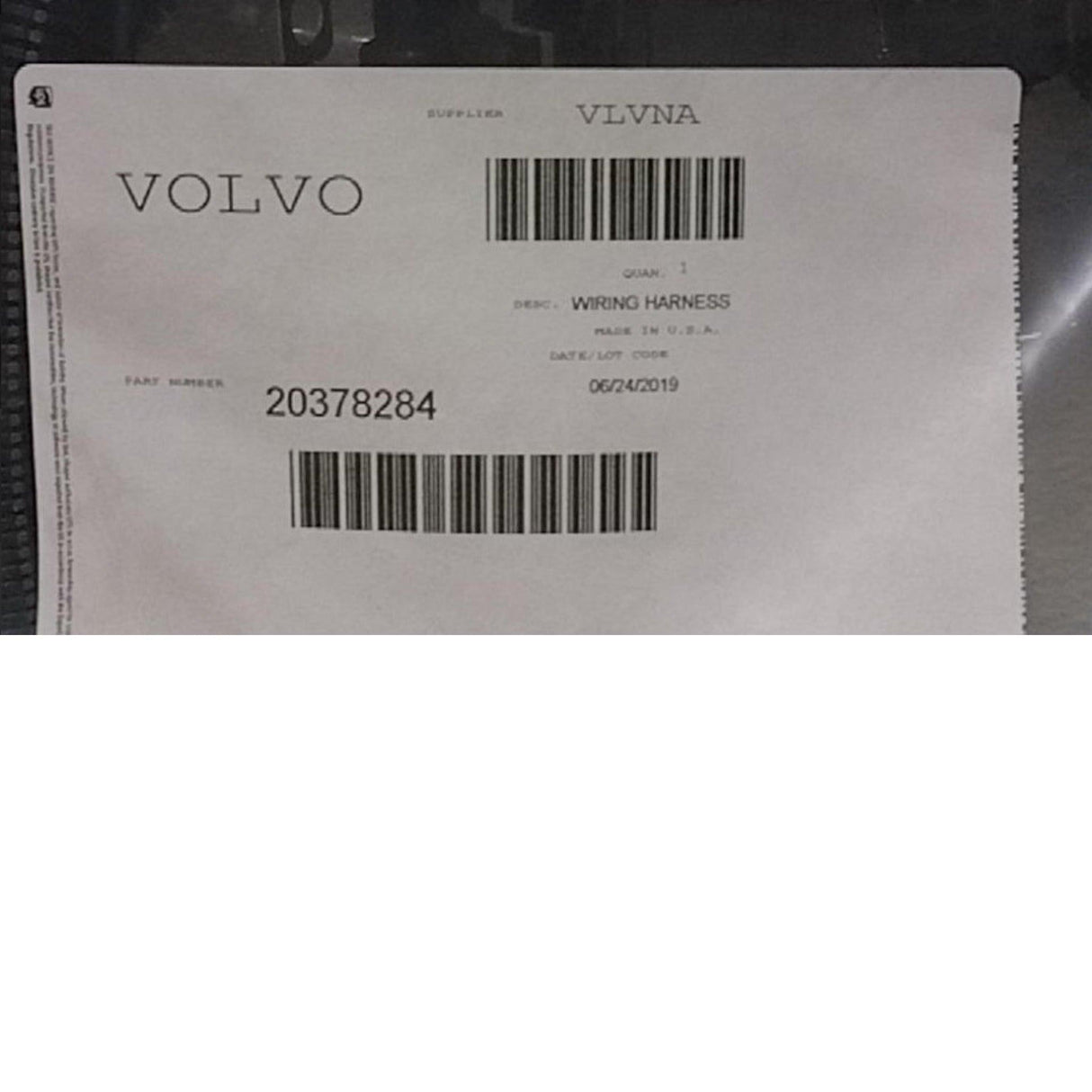 20378284 Genuine Volvo Wiring Harness - Truck To Trailer