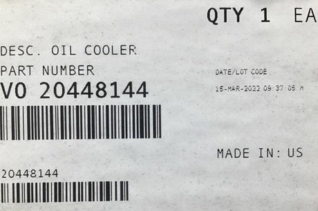 20448144 Genuine Volvo Oil Cooler - Truck To Trailer