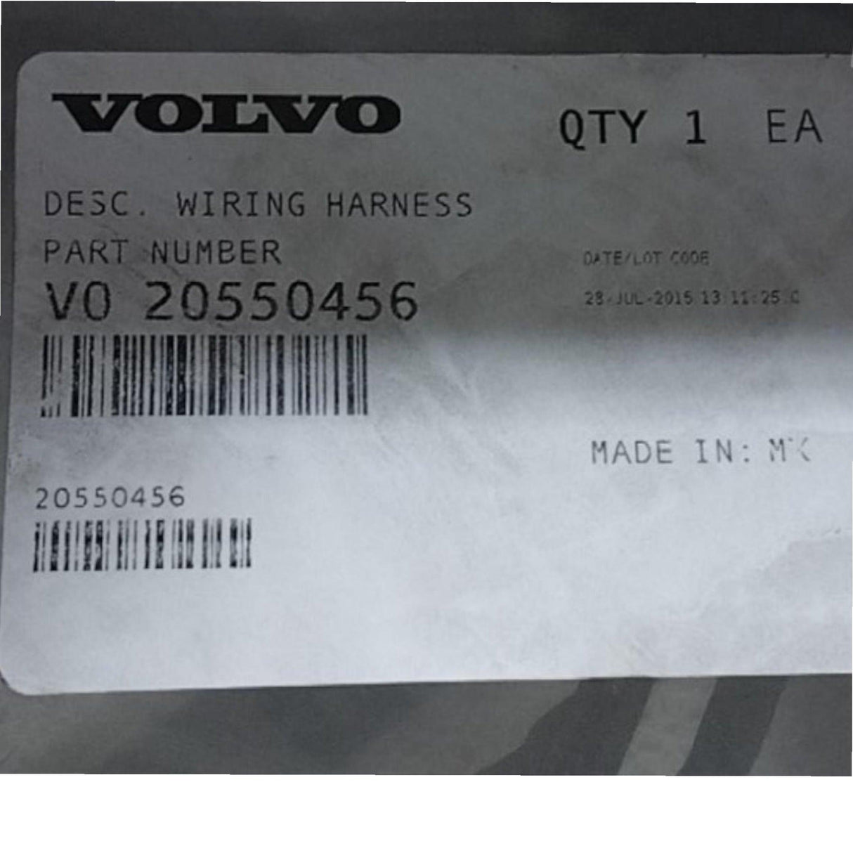 20550456 Genuine Volvo Wiring Harness - Truck To Trailer