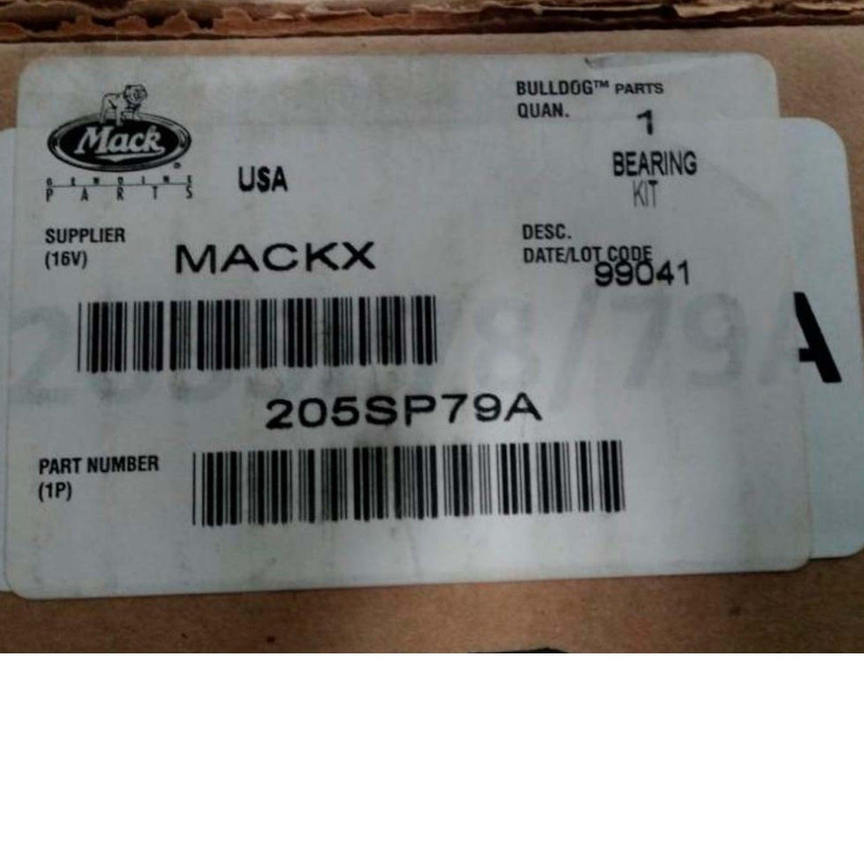 205SP79A Genuine Volvo Carrier Bearing Kit - Truck To Trailer