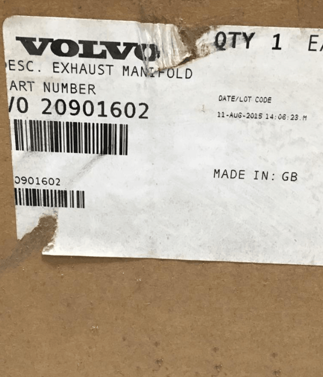 20901602 Genuine Volvo Exhaust Manifold - Truck To Trailer