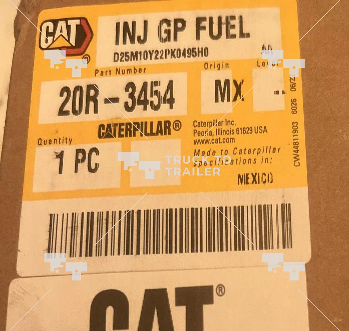 371-8045 Genuine Cat Fuel Injector - Truck To Trailer