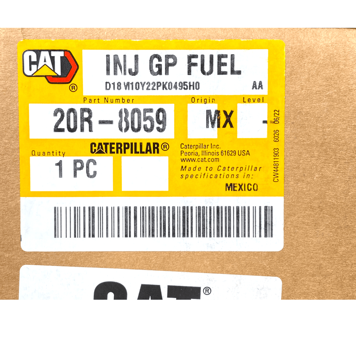 20R8059 20R-8059 Genuine Cat Fuel Injectors Set Of Six 6For C7.