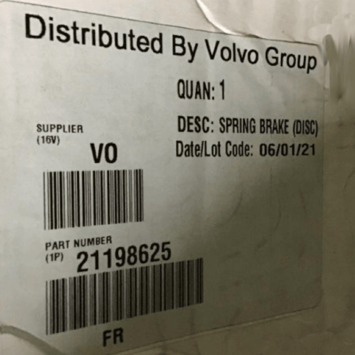 21198625 Genuine Volvo Brake Chamber