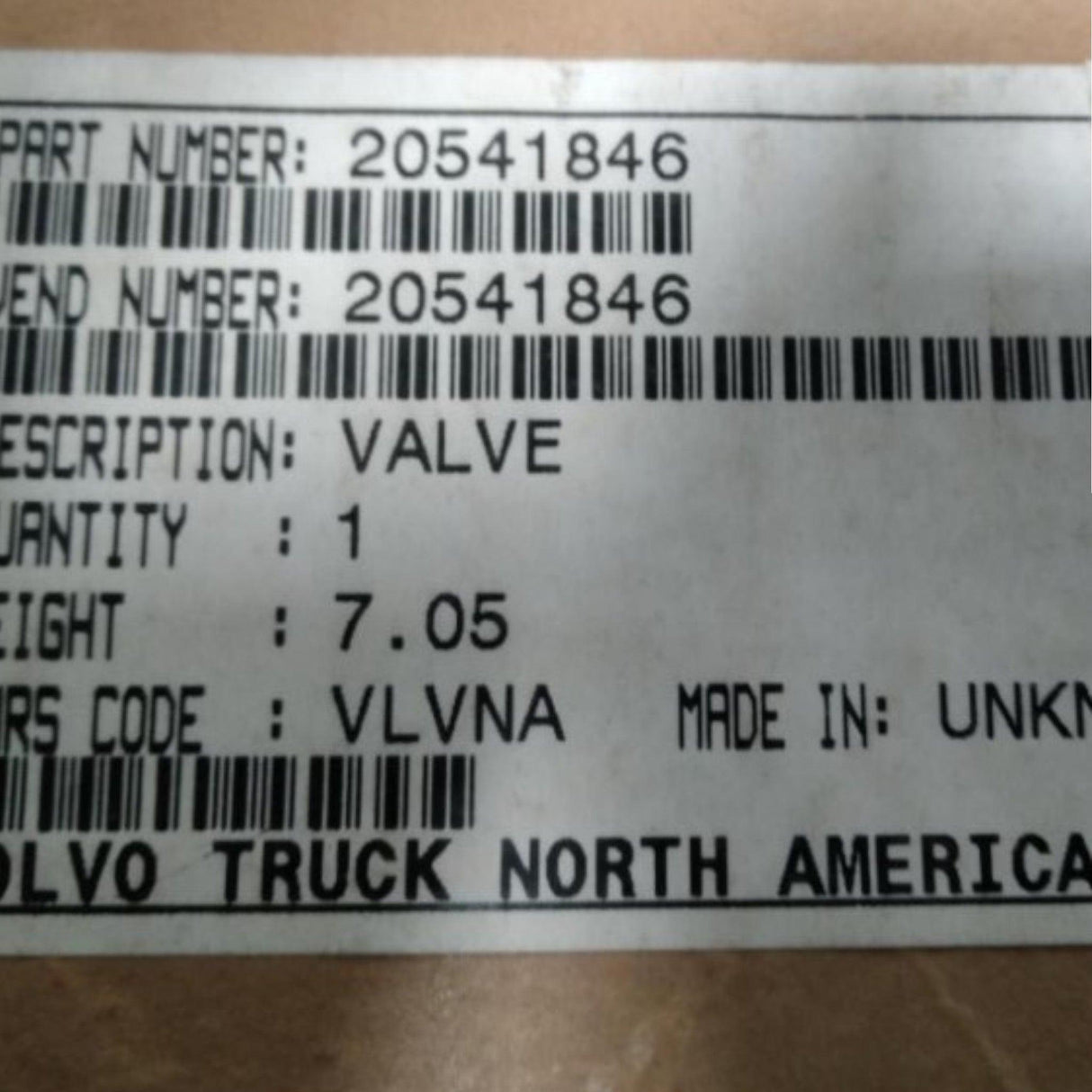 21396753 Genuine Volvo Valve - Truck To Trailer