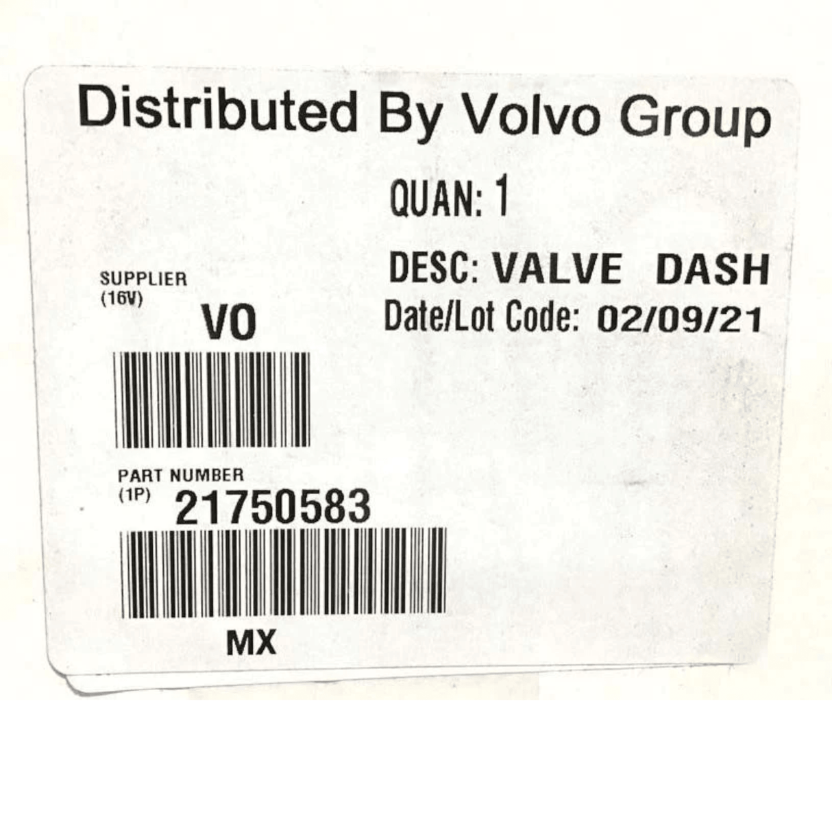 21750583 Genuine Volvo Brake Valve - Truck To Trailer