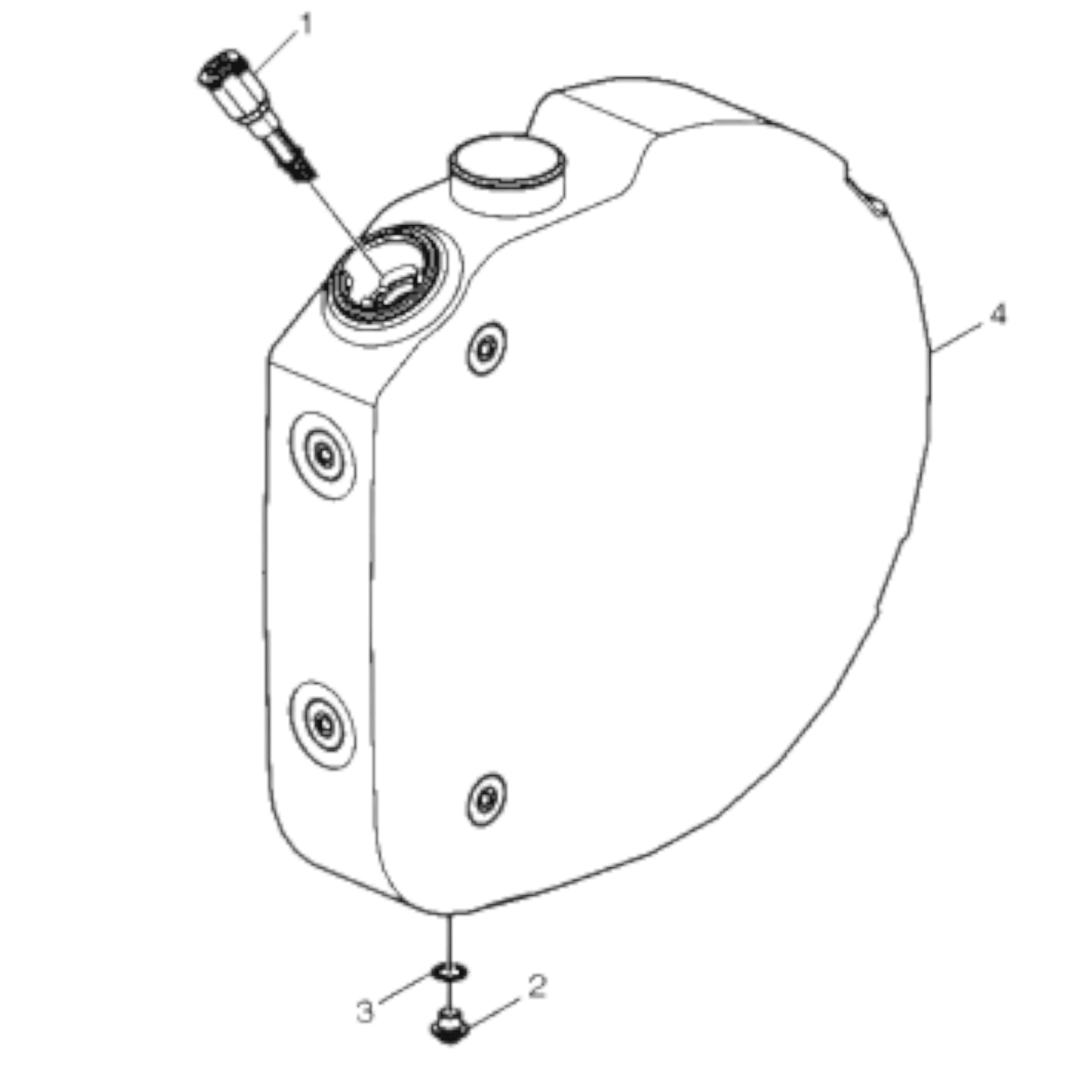 21840005 Genuine Volvo Def Tank Diesel Exhaust Fluid Tank 25l Plastic Td560 - Truck To Trailer