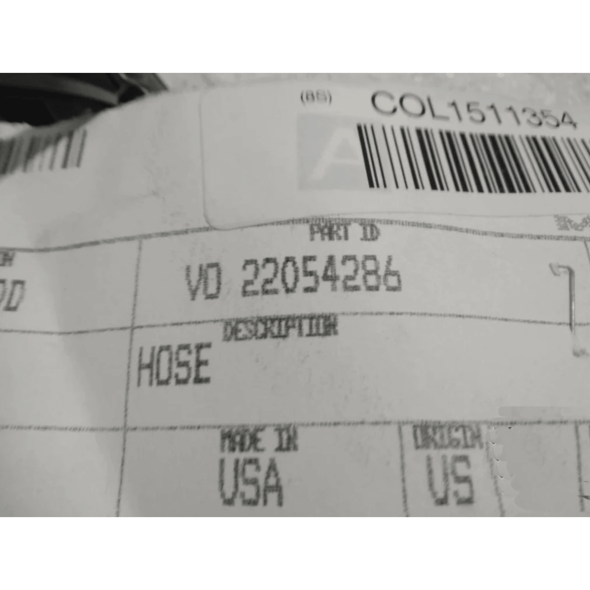 22054286 Genuine Volvo Hose - Truck To Trailer