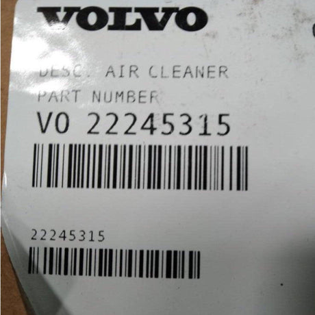 22245315 Genuine Volvo Air Cleaner - Truck To Trailer