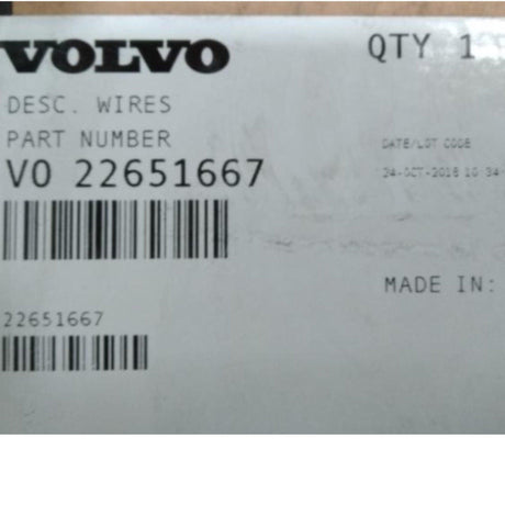 22651667 Genuine Volvo Wires - Truck To Trailer