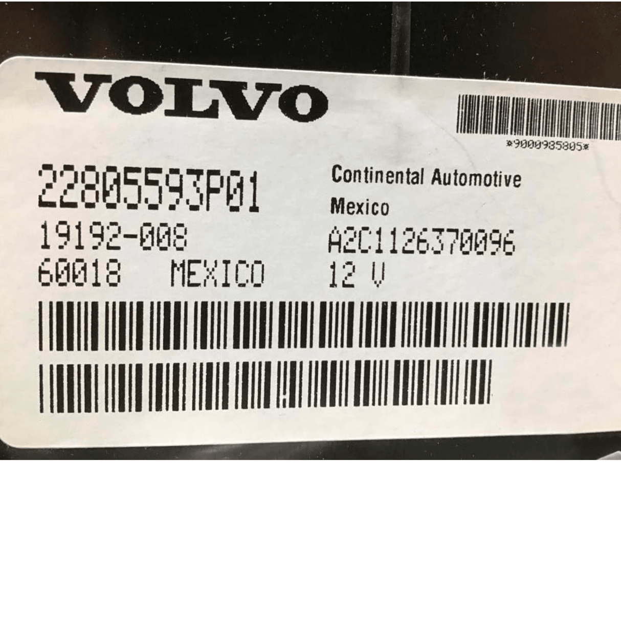 22805593 Genuine Volvo Instrument Cluster - Truck To Trailer