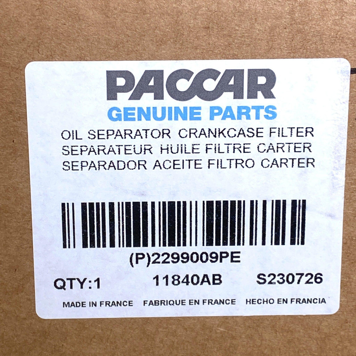 2299009Pe Genuine Paccar Mx13 Ccv Ocv Crankcase Breather Ventilation Module.