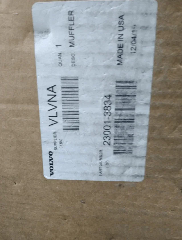 23001-3834 Genuine Volvo Muffler - Truck To Trailer