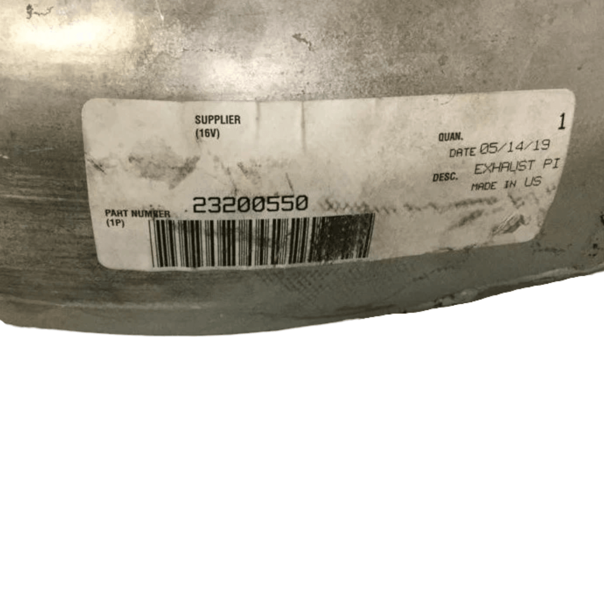 23200550 Genuine Volvo Exhaust Pipe - Truck To Trailer