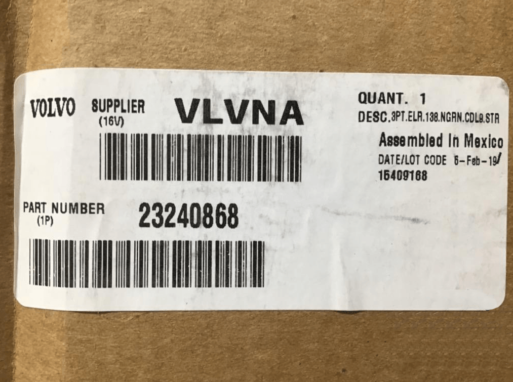 23240868 Genuine Volvo Safety Belt - Truck To Trailer