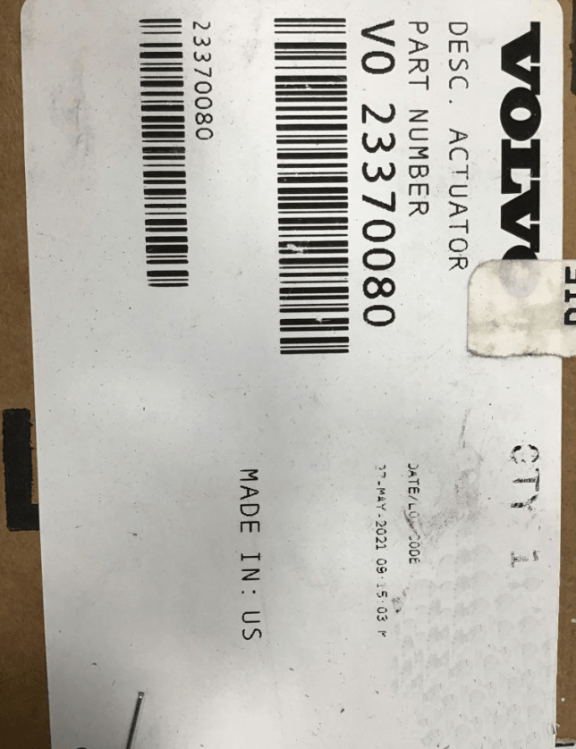 23370080 Genuine Volvo Actuator – Truck To Trailer