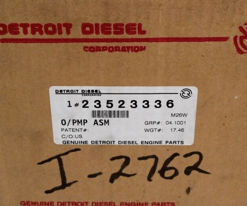 23523336 Genuine Detroit Diesel Oil Pump S50 - Truck To Trailer