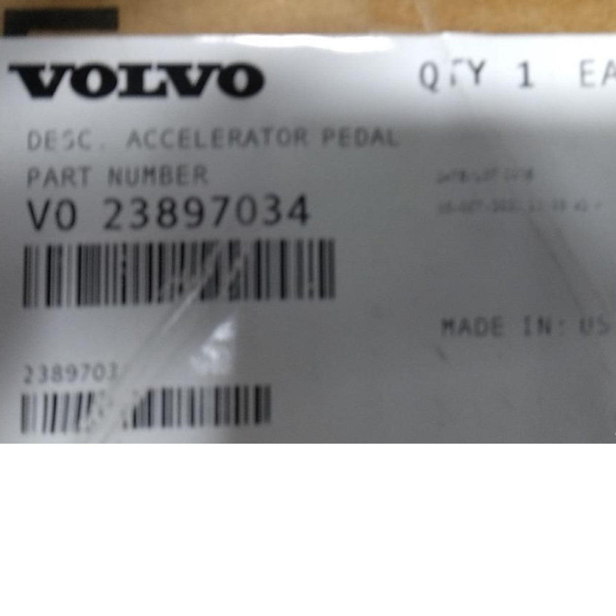 23897034 Genuine Volvo Accelerator Pedal