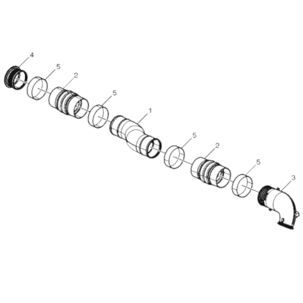 24016339 Genuine Volvo Charge Air Pipe - Truck To Trailer