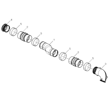 24016339 Genuine Volvo Charge Air Pipe - Truck To Trailer