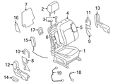 87105-JM51A Genuine Nissan Cushion & Frame Complete Front