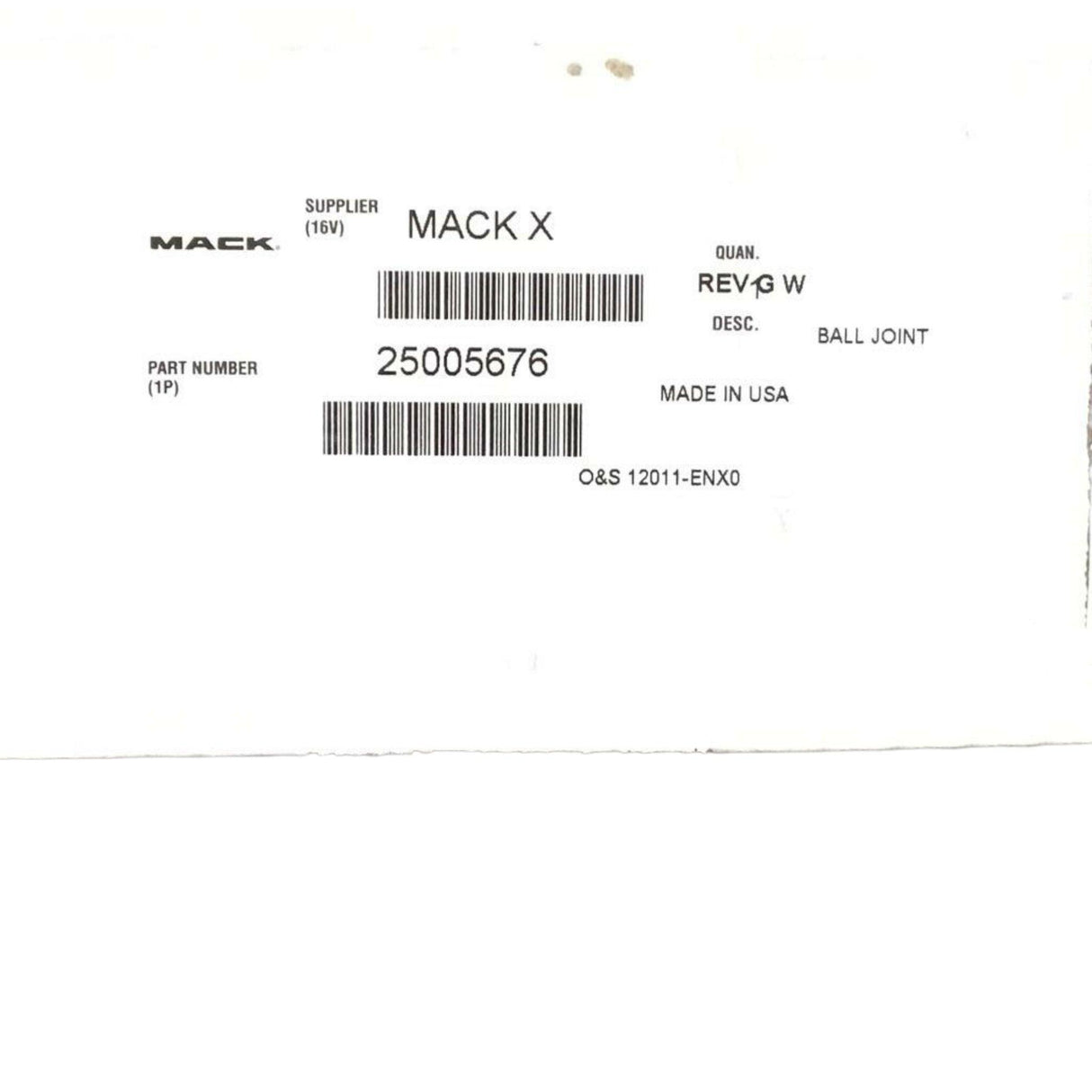 25005676 Genuine Mack Socket - Truck To Trailer