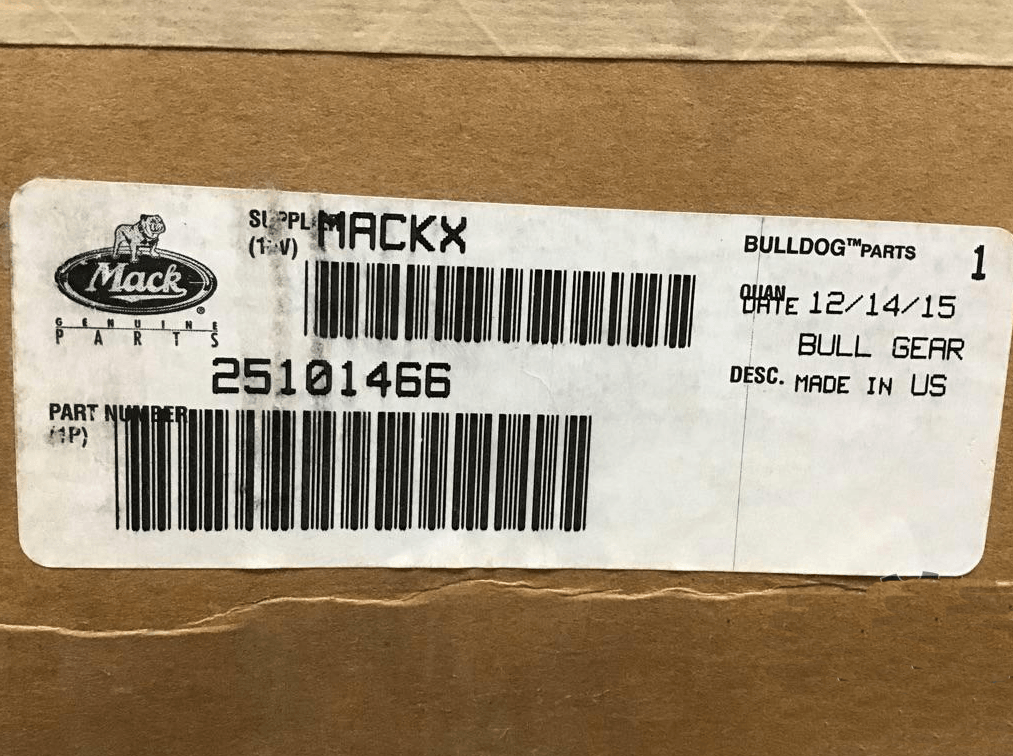 25101466 Genuine Mack Gear - Truck To Trailer