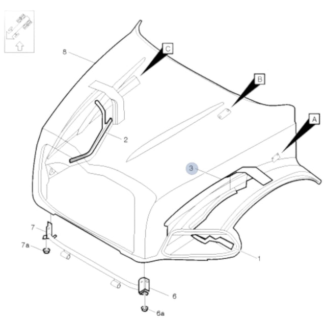 25192682 Genuine Volvo/Mack Fender - Truck To Trailer