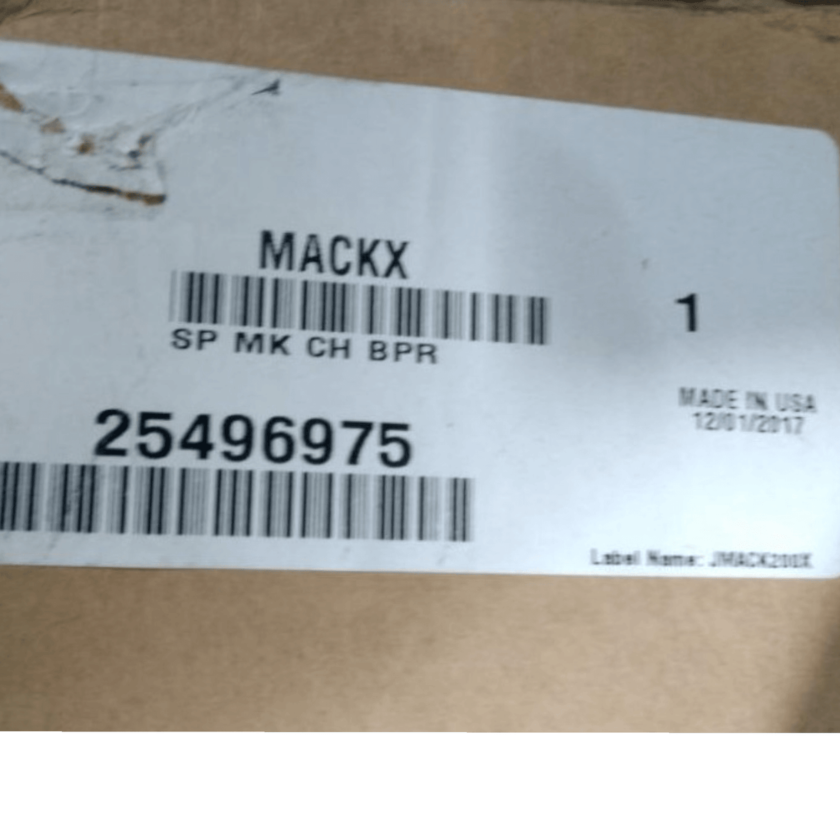 25496975 Genuine Mack Top Plate - Truck To Trailer