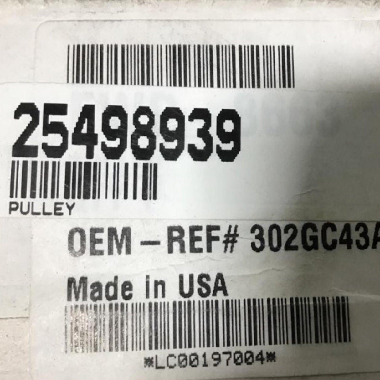 25498939 Genuine Volvo/Mack Pulley - Truck To Trailer