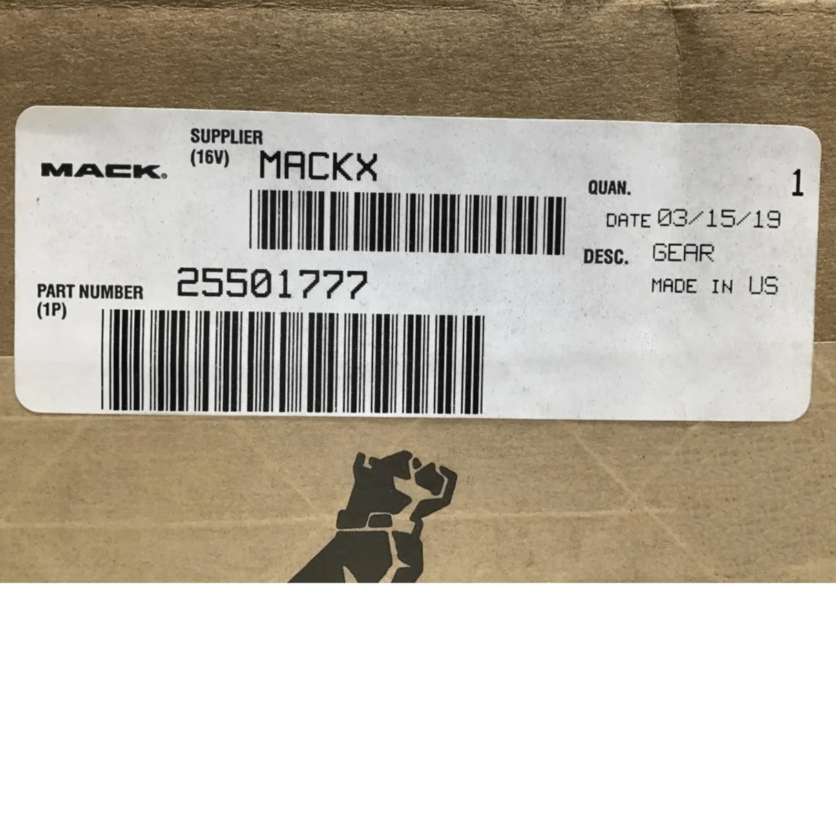 25501777 Genuine Volvo Gear - Truck To Trailer