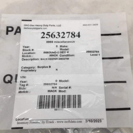 25632784 Genuine Mack Keeper - Truck To Trailer