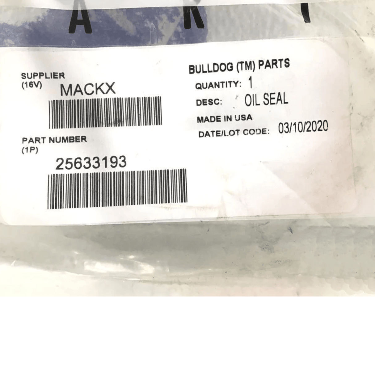 25633193 Genuine Mack Oil Seal - Truck To Trailer