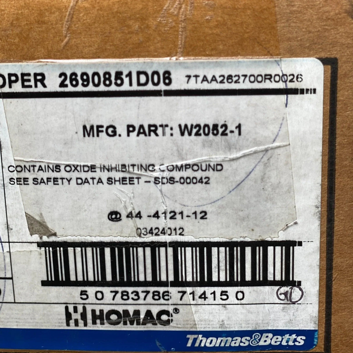 2690851D06 Homac Cooper Power Truck To Trailer