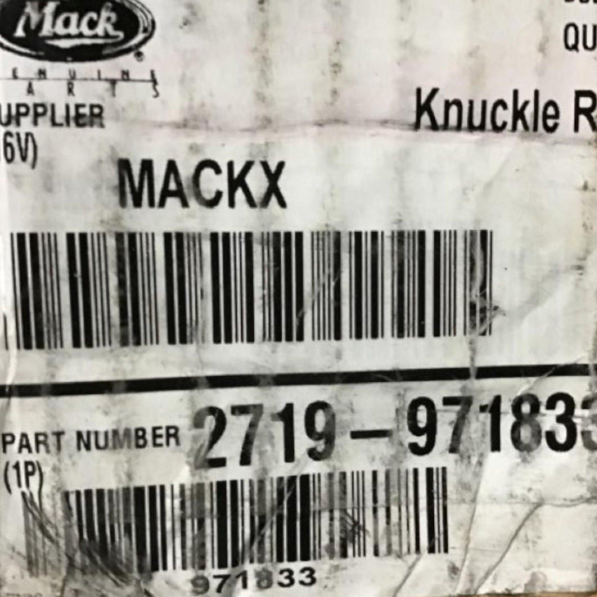 2719-971833 Genuine Volvo/Mack Knuckle Assy - Truck To Trailer