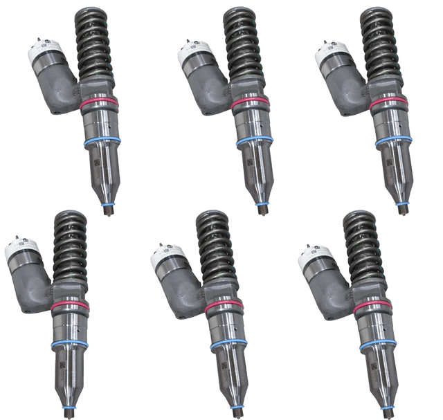 291-5911 OEM Cat Fuel Injectors Set of 6 Six For Caterpillar C15 C18 C9 - Truck To Trailer