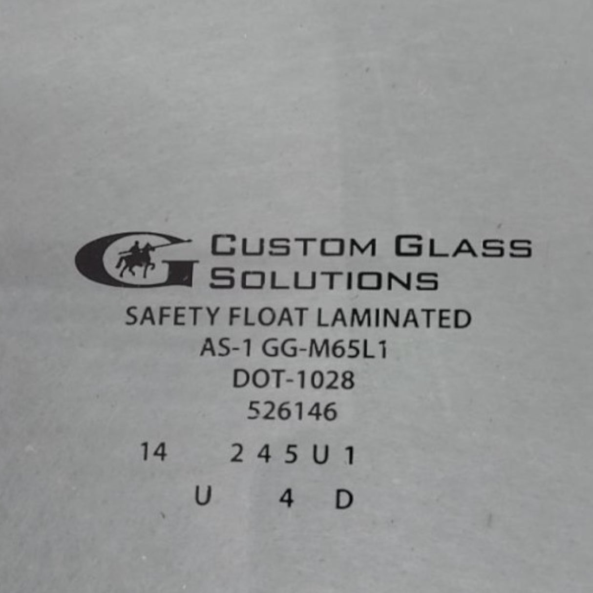 526145 Genuine Volvo Glass