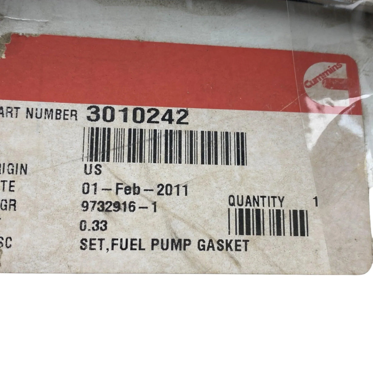 3005713 Genuine Cummins Kit Fuel Pump Gasket - Truck To Trailer