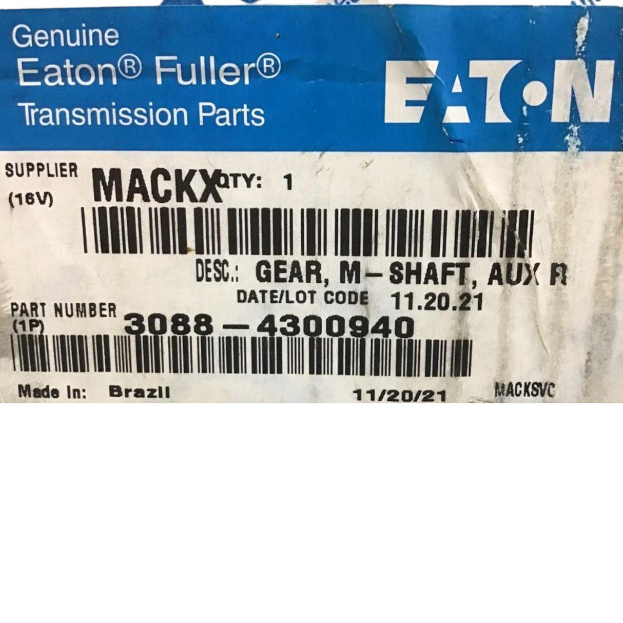 3088-4300940 Genuine Volvo Gear Mainshaft Reduction - Truck To Trailer