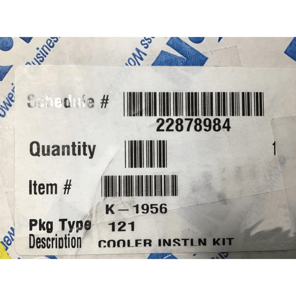 3088-K1956 Genuine Volvo Cooler Insln Kit - Truck To Trailer