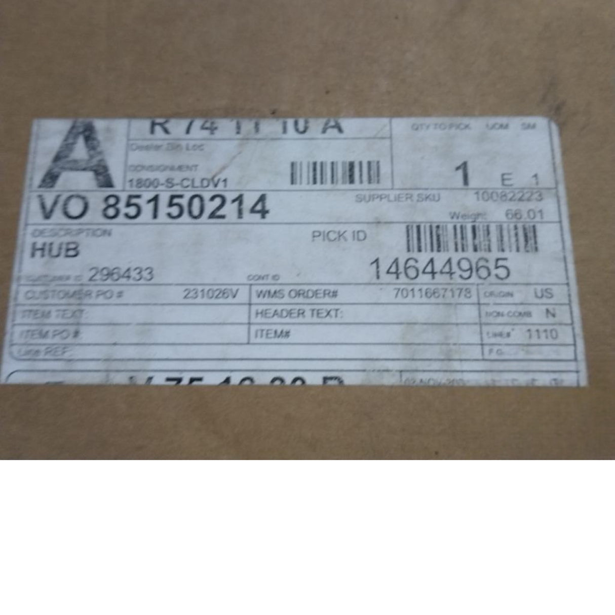 85150214 Genuine Mack Hub