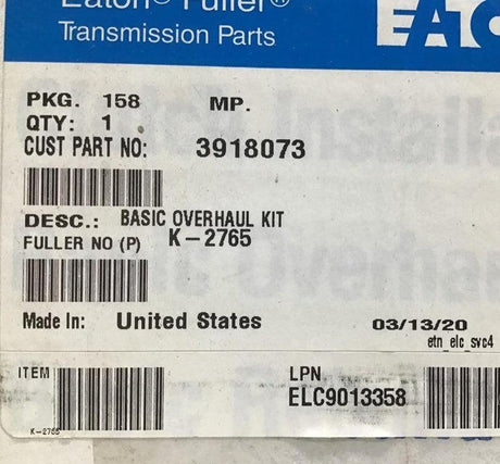 3918073 Genuine Volvo Kit - Truck To Trailer