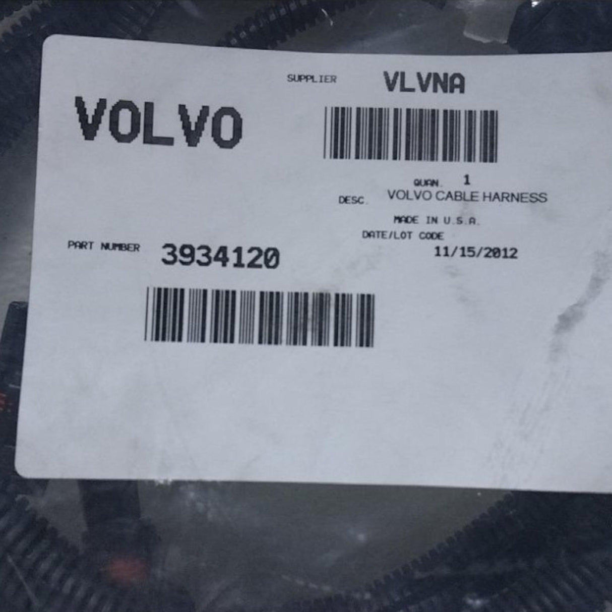 3934120 Genuine Volvo Wiring Harness - Truck To Trailer